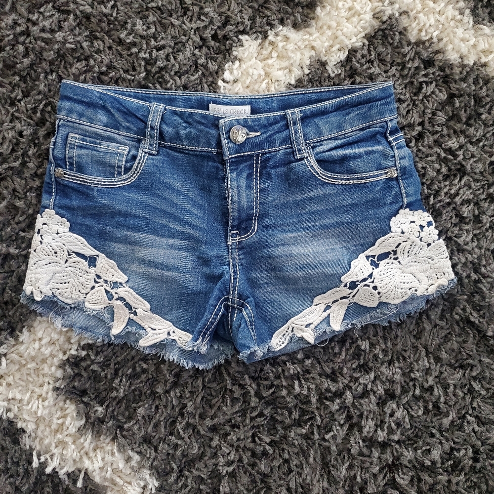 Girls jean shorts size 10